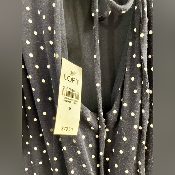Loft Blue and White Polka Dot Dress - Picture 3 of 3